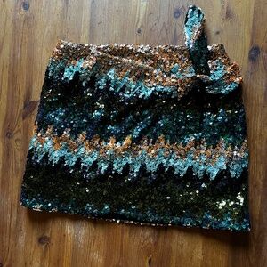 Sezane Pacome wrap skirt